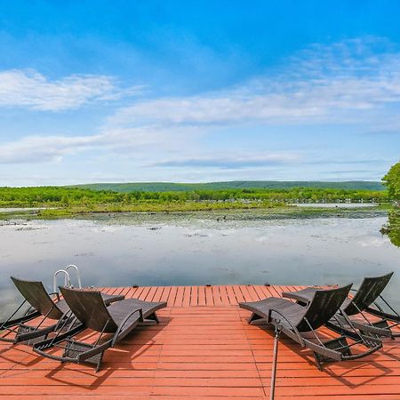 Lakefront A-Frame, Dock, Kayaks, Fire Place Lake Ariel Exterior foto